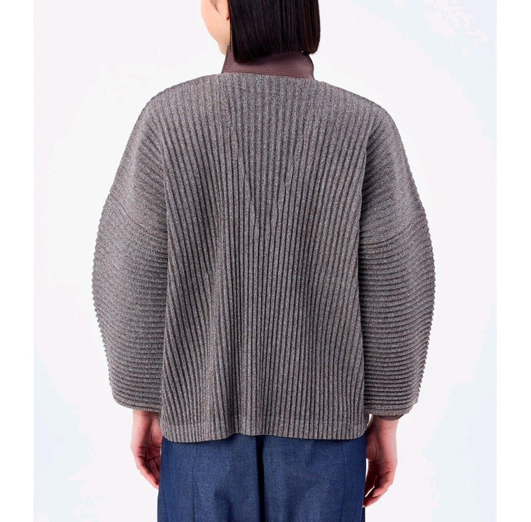 이세이미야케 미 코듀로이 가디건 차콜--5