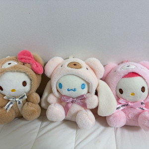 산리오 키티 마이멜로디 시나모롤 곰돌이 인형 키링