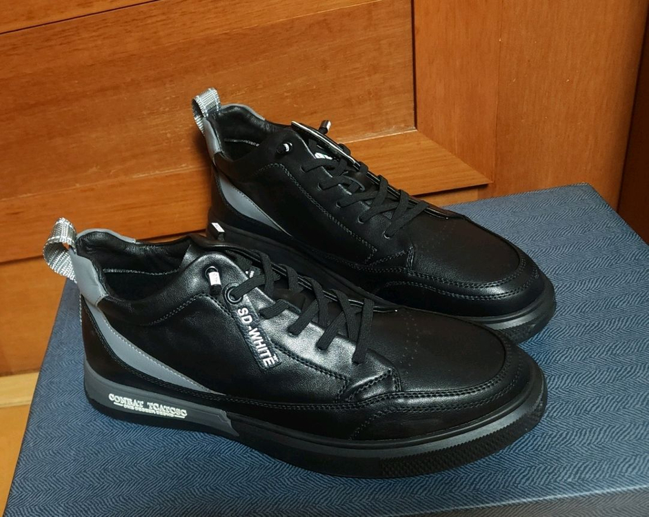 천연 270 하이탑 가죽 스니커즈 운동화--2