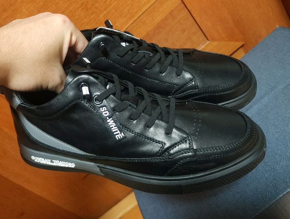 천연 270 하이탑 가죽 스니커즈 운동화--4