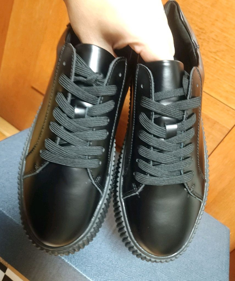 천연 260 가죽 스니커즈 운동화 키높이--5