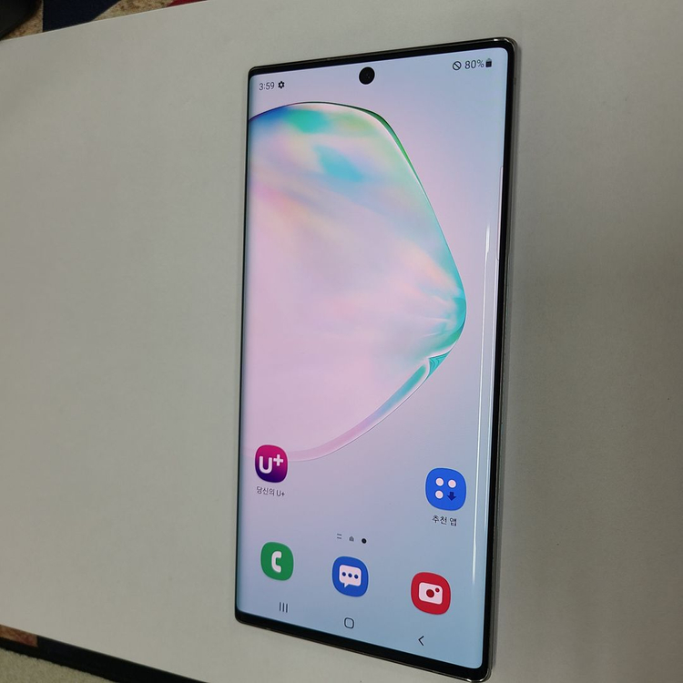 .갤럭시 노트10플러스 실버 256G LGU+ 무잔상 043783 이미지