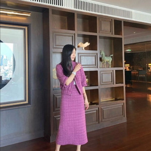 타이밍 서울 timing seoul 트위드 셋업 S (자켓, 스커트 치마) 하객룩 시에