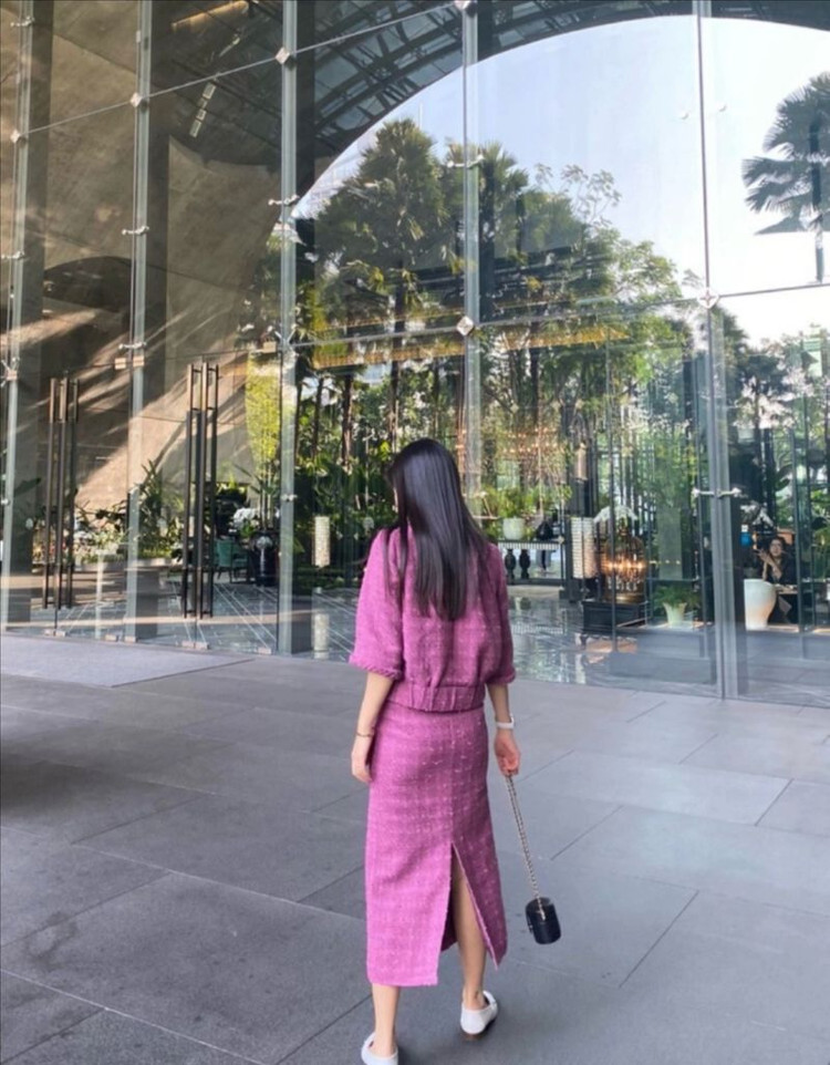 타이밍 서울 timing seoul 트위드 셋업 S (자켓, 스커트 치마) 하객룩 시에--1