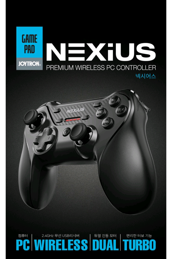 미사용 조이트론 넥시어스 무선 PC 게임패드--2