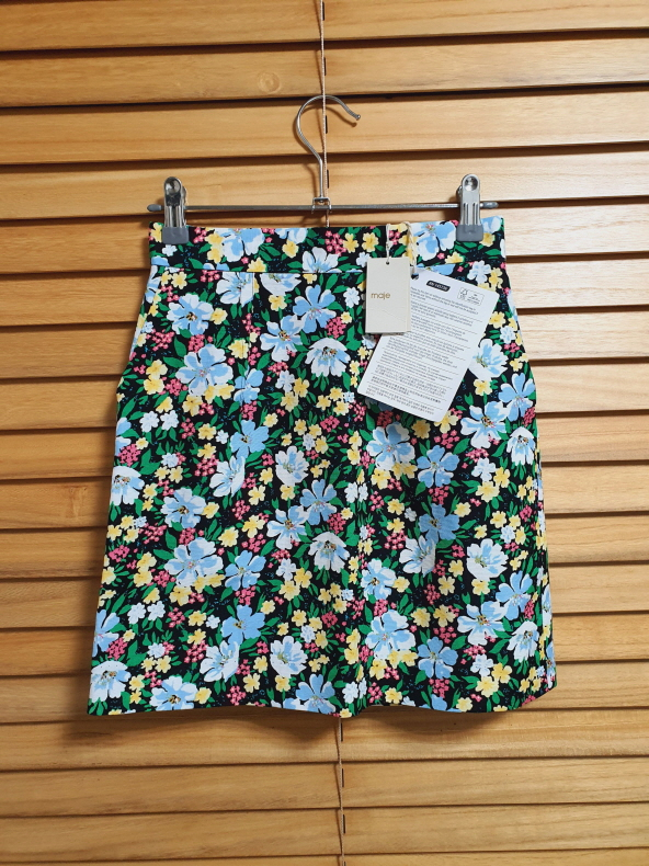마쥬 maje 플로랄 미니 스커트 34 사이즈--3