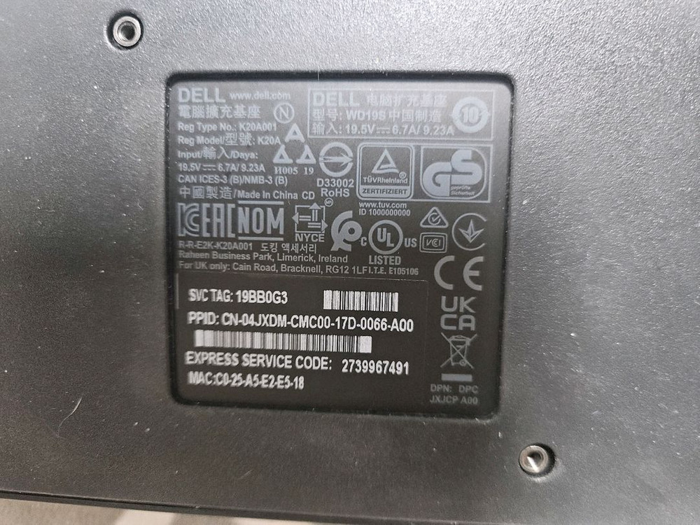 델 도킹스테이션 WD19S팝니다--3