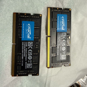 마이크론 크루셜 노트북용 SO-DIMM DDR5 32GB 메모리 2개