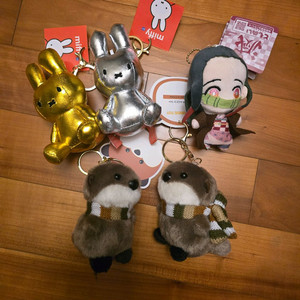 골드 실버 미피 수달 키링 5종 - New 이미지