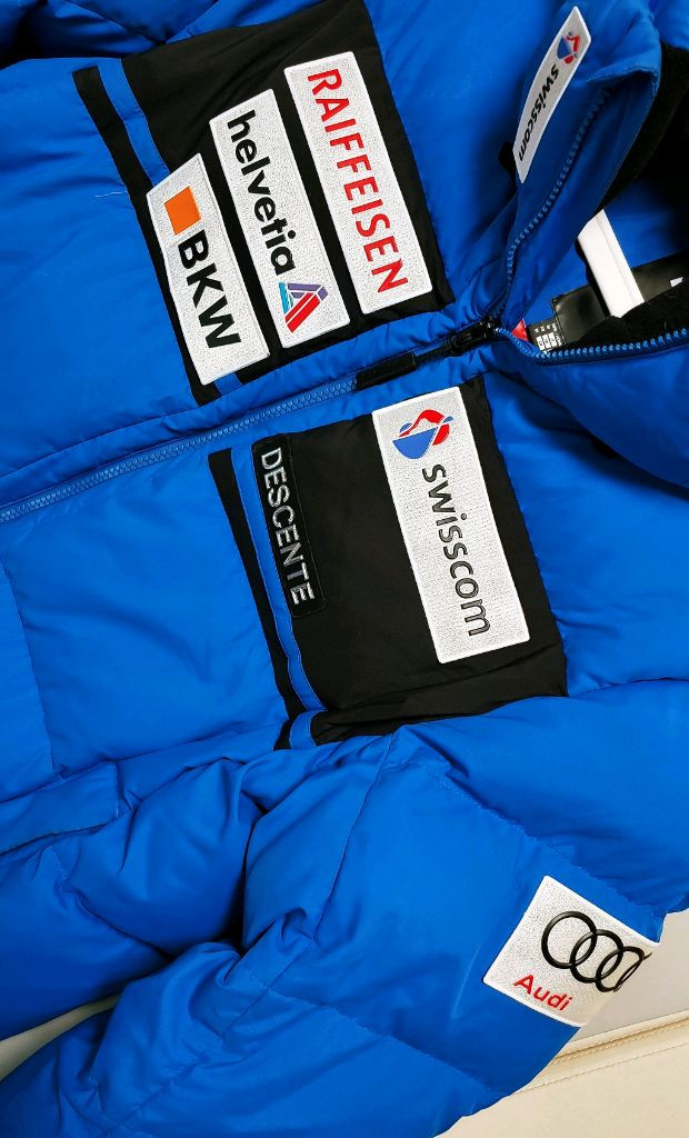 [L] 데상트 아우디 SKI 롱패딩점퍼 블루1494--2