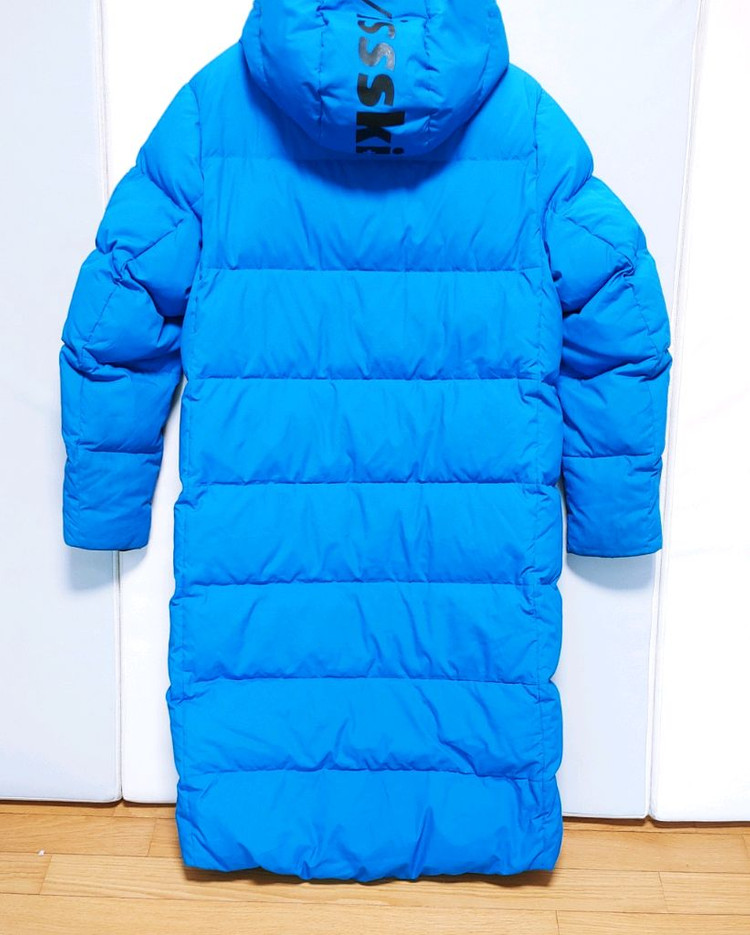 [L] 데상트 아우디 SKI 롱패딩점퍼 블루1494--7