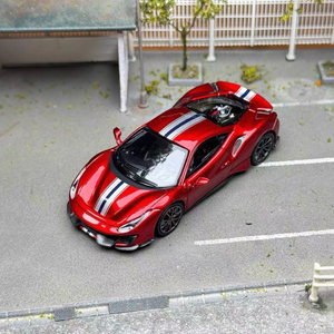 TOC 페라리 488 피스타 메탈릭 레드 1:64