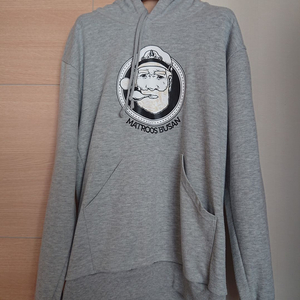 MATROOS BUSAN 멜란지 그레이 후드 티셔츠