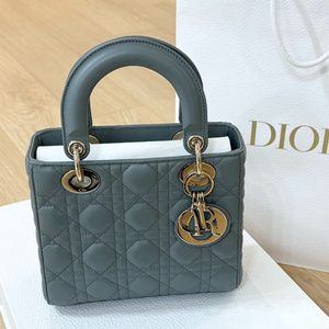 디올 레이디백 스몰 스톤그레이 풀박스