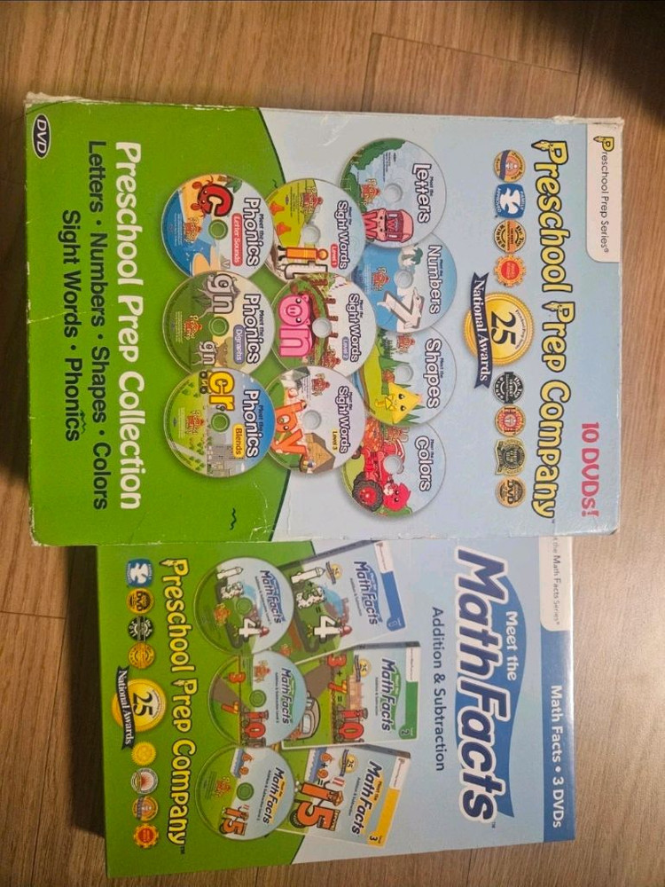 프리스쿨프랩 dvd(+math facts 3장)--1
