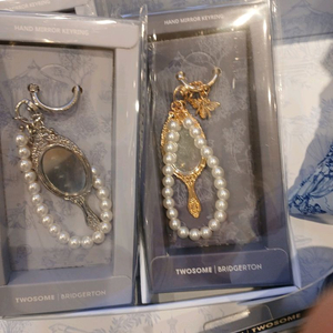 투썸 브리져튼 미러키링 세트.실버색 로즈골드