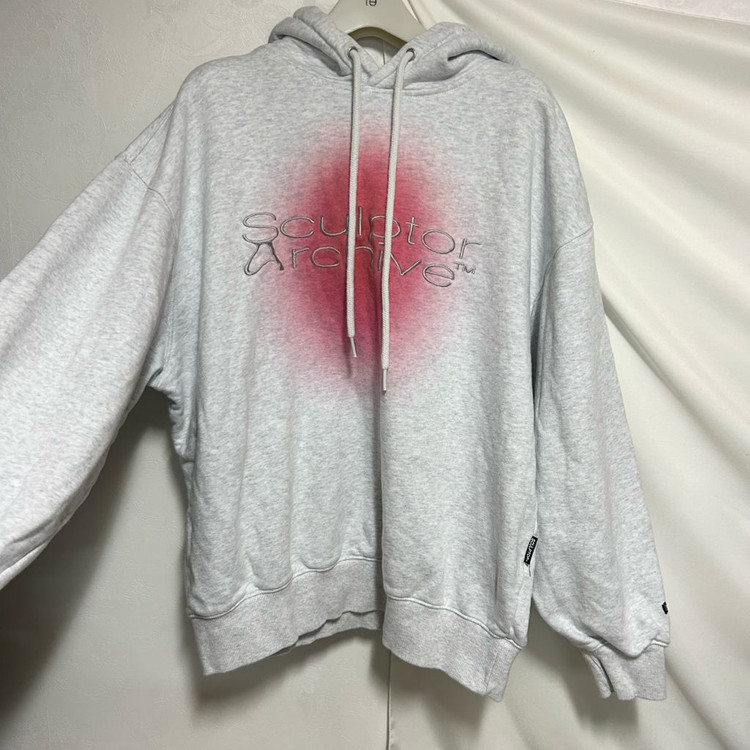 스컬프터 자수로고 후드스웻셔츠 판매--1