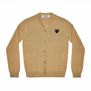 꼼데가르송 플레이 베이지 가디건