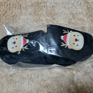 프리메라크리스마스 블랙 실내화 프리메라 루돌프 수달 슬리퍼 실내화