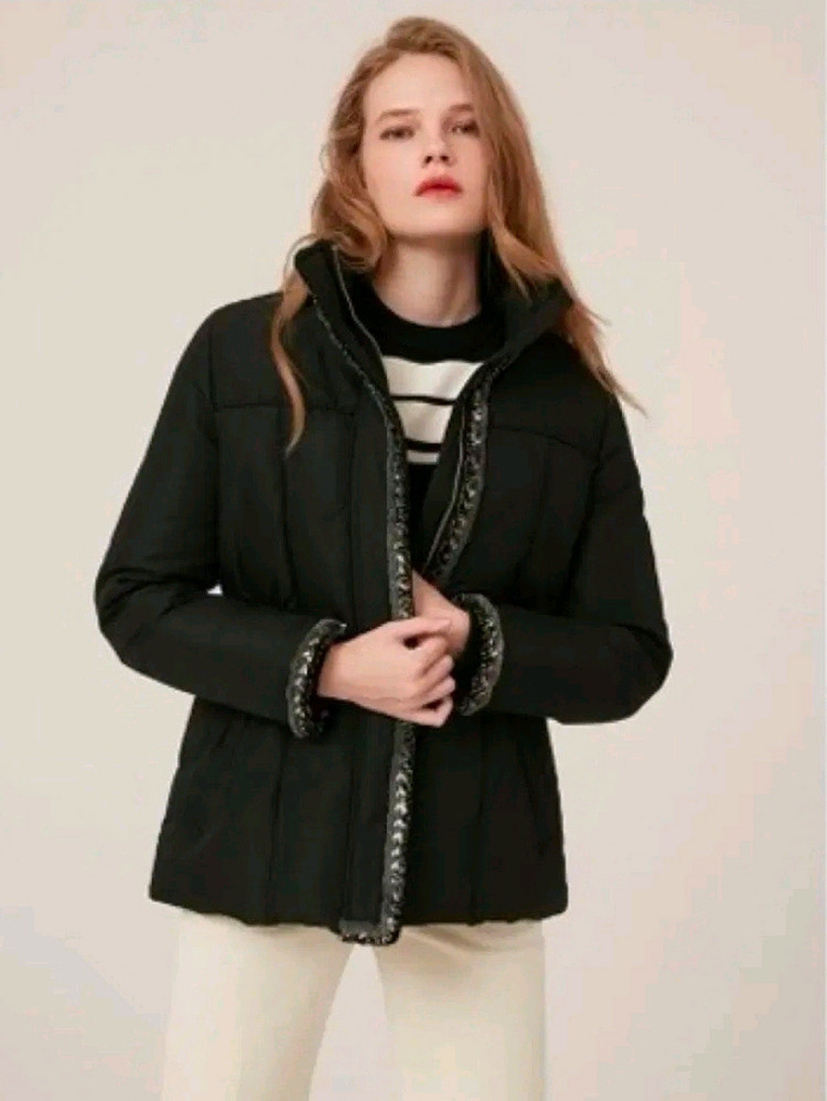 에고이스트 트위드 구스 퀼팅 패딩 66--8