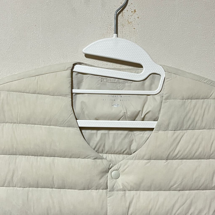 탑텐 경량 패딩 조끼 아이보리 XL--1