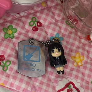 케이온 미오 케이온 미니 마스코트 볼체인 키링 스트랩 미소녀 초소형