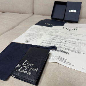 디올 힐튼 넬 레더 오거나이저 카드지갑