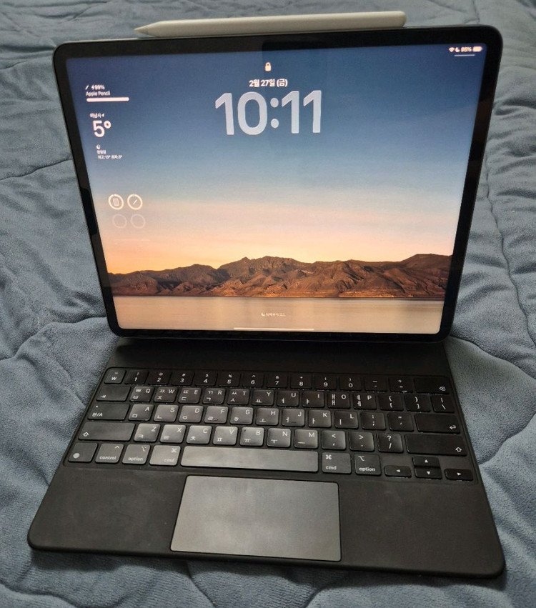 아이패드 프로 6세대 m2 12.9 128gb + 매직키보드 애플펜슬 2세대--10