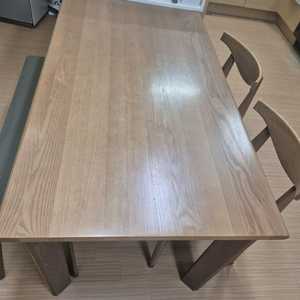한샘 원목 식탁 4인 ( 식탁만)