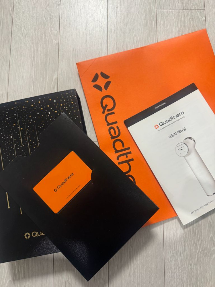 쿼드쎄라 V1 거치대+폴더블 백+포헤르츠 새상품 1통+정품 박스+카드--2