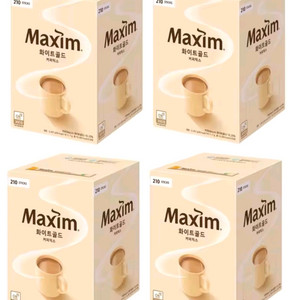 맥심 화이트골드 커피믹스 210개4박스 무료배송113000원