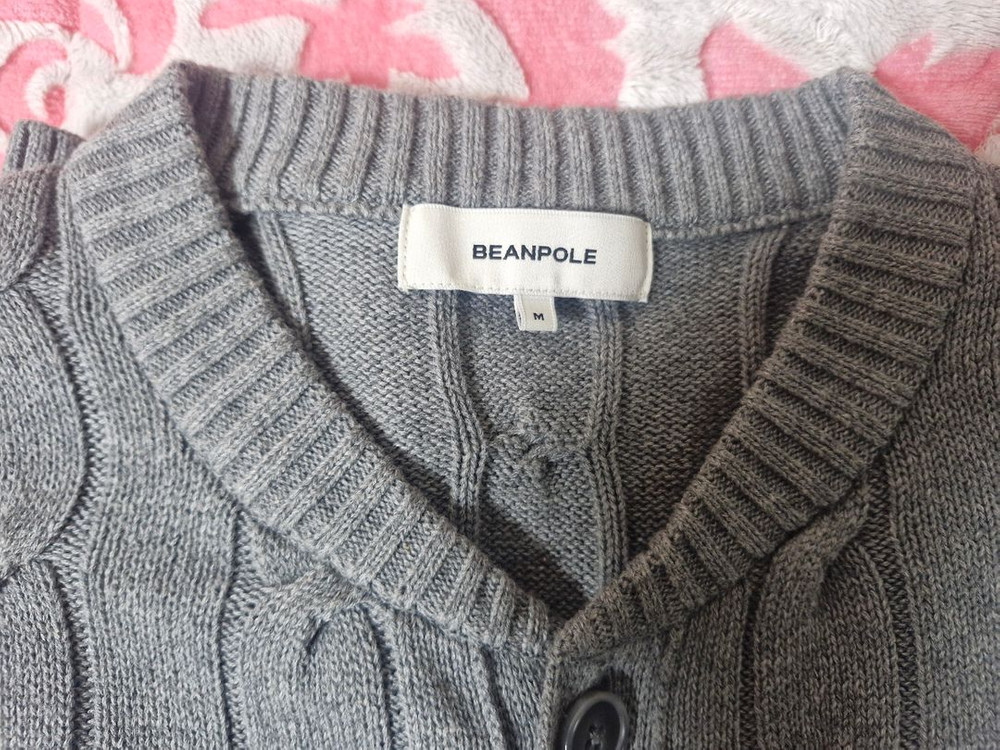 케이블 니트 가디건--7