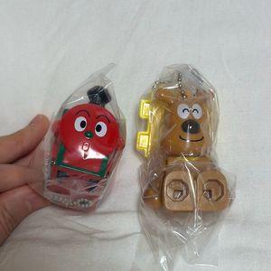호빵맨 풀백카 & 레고 키링 가챠 두개 일괄 이미지