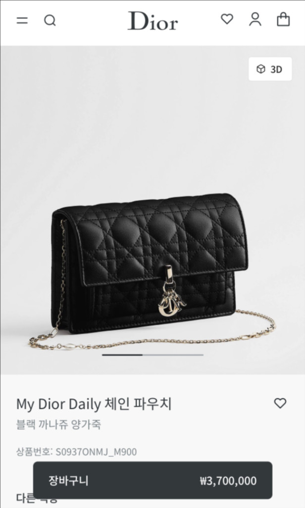 My Dior Daily 체인 파우치 디올 체인 파우치--1
