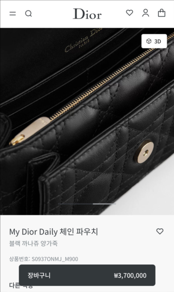 My Dior Daily 체인 파우치 디올 체인 파우치--2