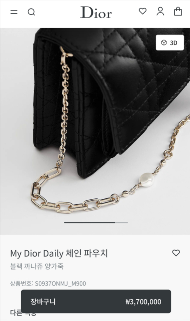 My Dior Daily 체인 파우치 디올 체인 파우치--3