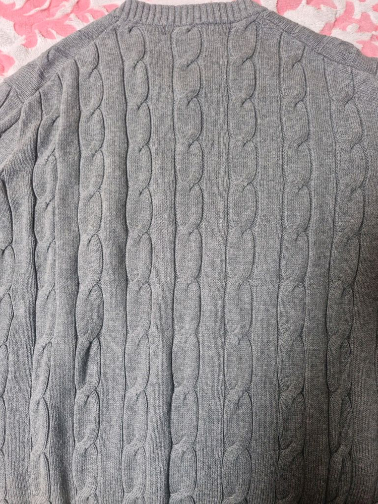 케이블 니트 가디건--2