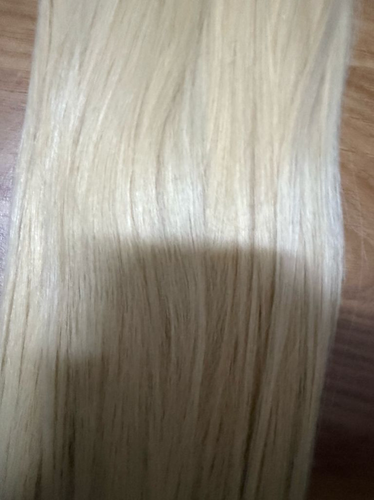 특수컬러 탈색모 천연모 붙임머리 피스 16인치 87개 새상품--2