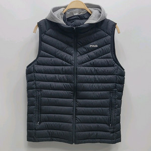 PING 핑 후드 경량 구스 다운 베스트 / 남 100 블랙