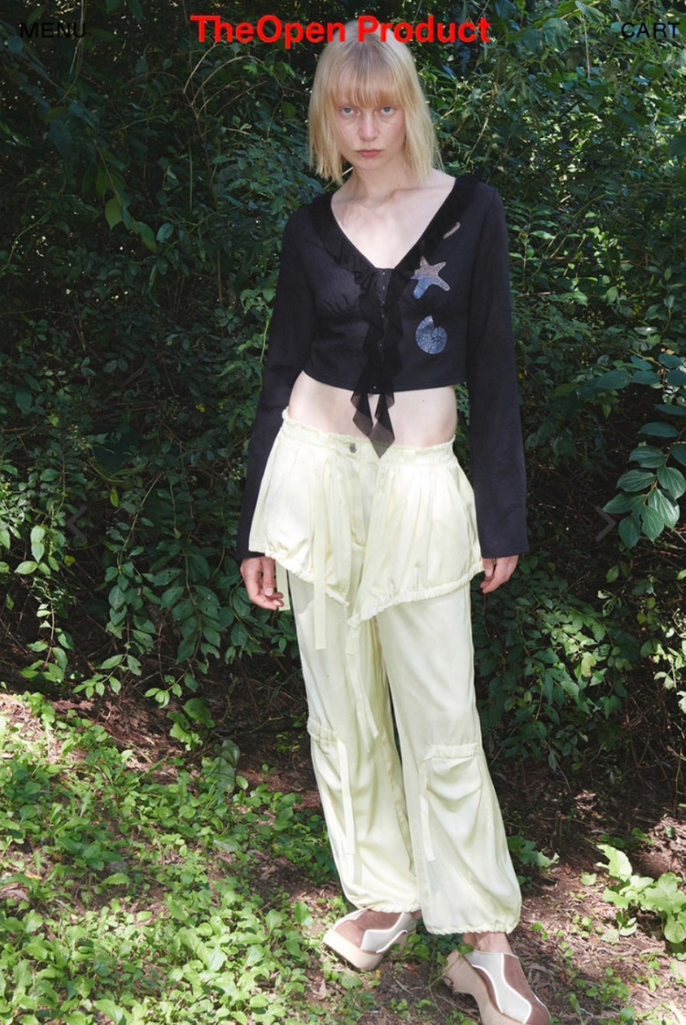 더오픈프로덕트(TheOpen Product) 샤틴 카고 팬츠 55-66--3