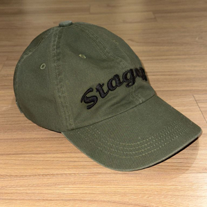 스테이지알 Stage.R 볼륨 로고 워싱 볼캡 카키 OS