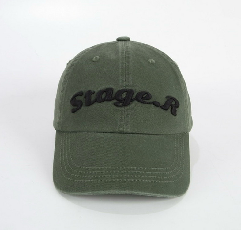 스테이지알 Stage.R 볼륨 로고 워싱 볼캡 카키 OS--8
