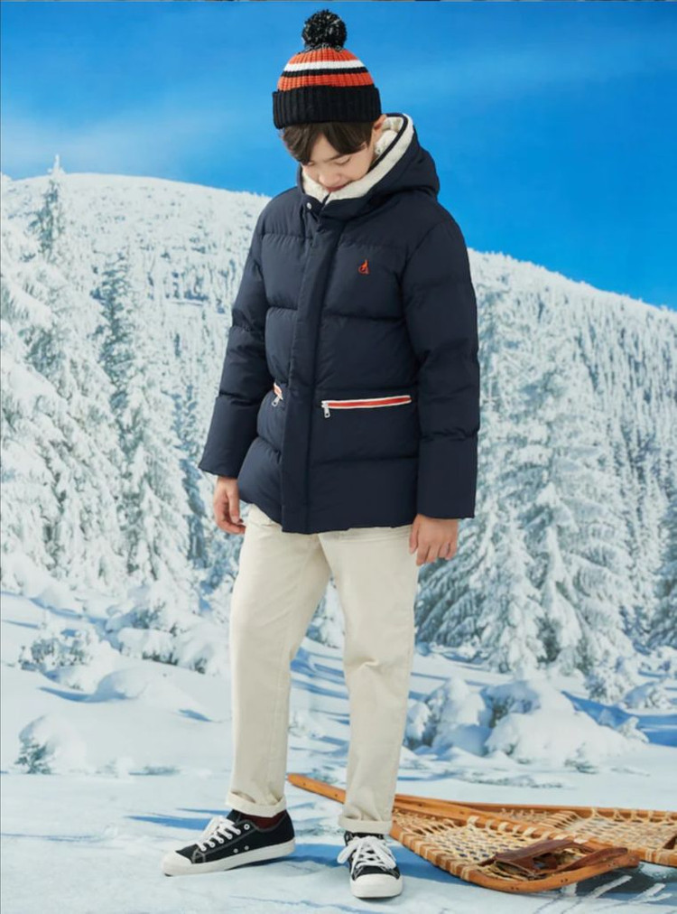 빈폴키즈 보아 후드 다운 패딩 165--2