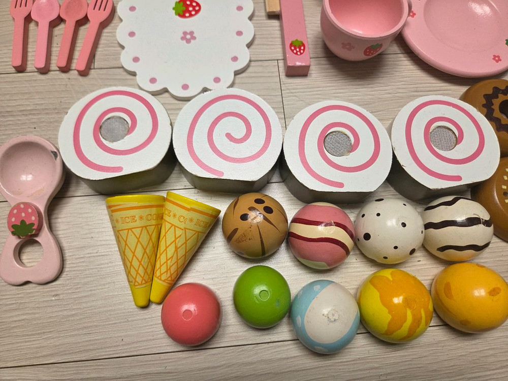 [반값이하]들딸기 스위트 카페 소꿉놀이 + 아이스크림 소꿉놀이 포함--2