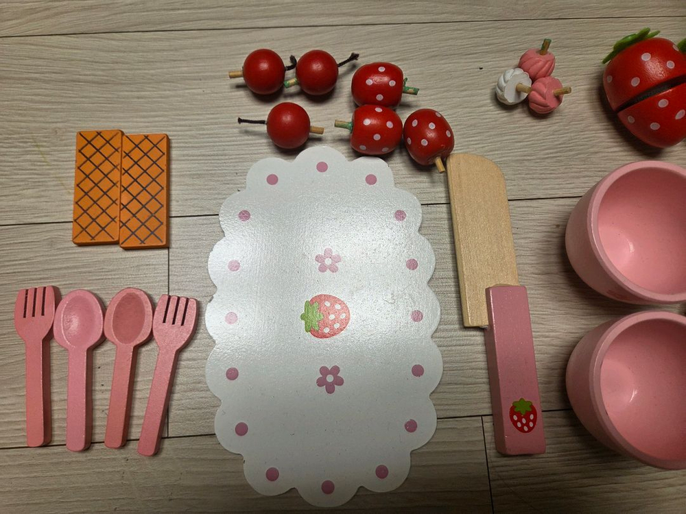 [반값이하]들딸기 스위트 카페 소꿉놀이 + 아이스크림 소꿉놀이 포함--3