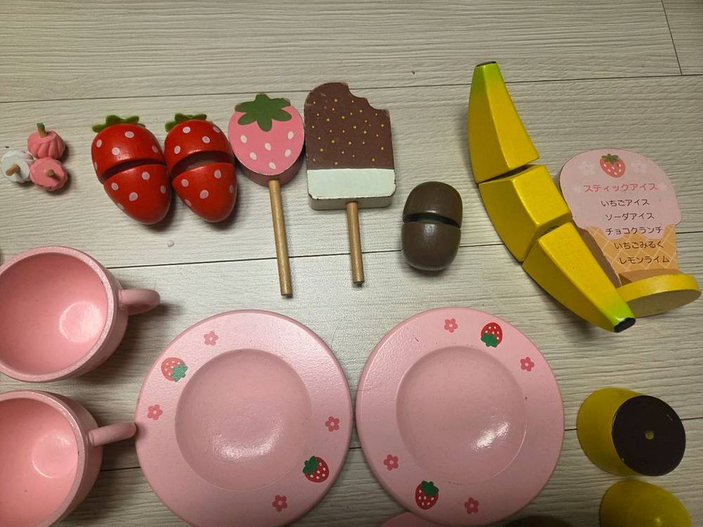 [반값이하]들딸기 스위트 카페 소꿉놀이 + 아이스크림 소꿉놀이 포함--4