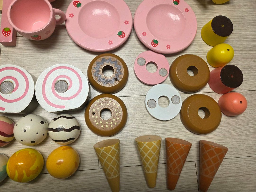 [반값이하]들딸기 스위트 카페 소꿉놀이 + 아이스크림 소꿉놀이 포함--5