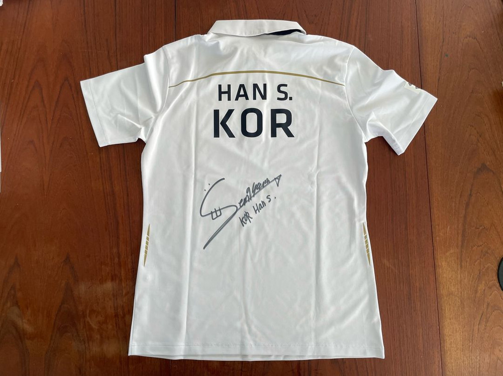 국가대표 양궁 유니폼 한승연 싸인 반팔 저지 90 새상품--1