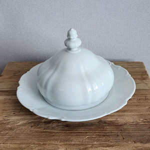 독일 후첸로이터 후첸로이더 화이트 버터돔 앤틱접시 빈티지접시