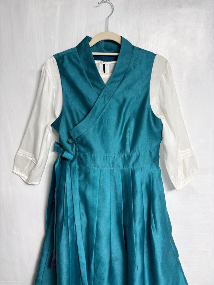 (맞춤) 생활한복 철릭 조끼 원피스--2